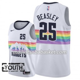 Maillot Enfant Denver Nuggets Malik Beasley 25 2018-19 Nike City Edition Blanc Swingman